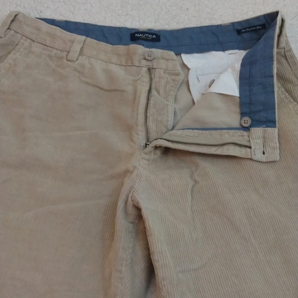 Nautica Tan Cotton Dansforth Corduroy Pants 38 - 30